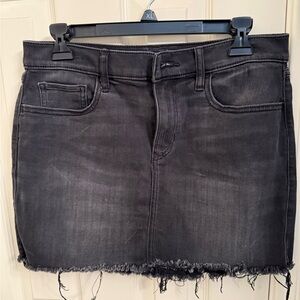 Express Charcoal Denim Pencil Skirt